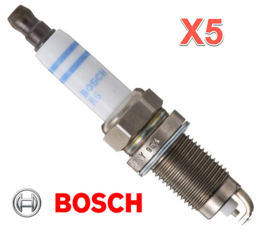 5 Spark Plugs BOSCH for VW OEM # FR7HE02 Beetle Golf Jetta Passat 2.5L 5 Cyl