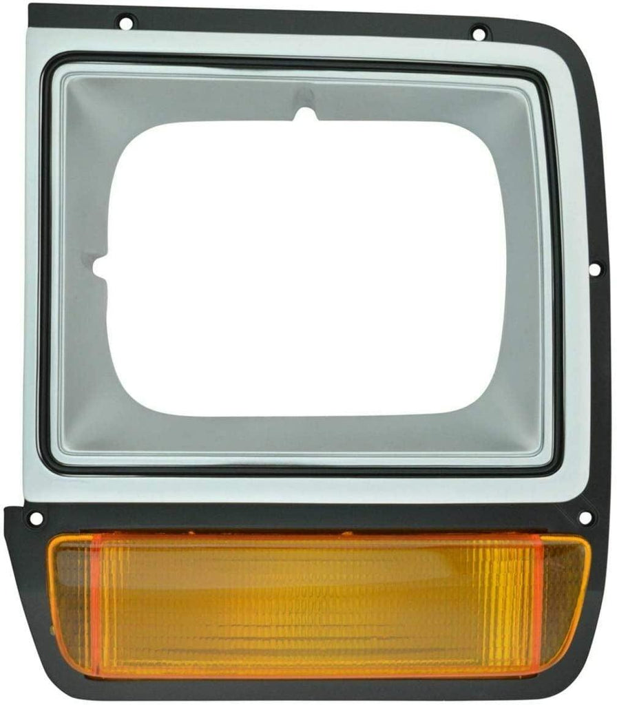 Parking Turn Signals Lights W/ Headlight Bezel Trim Pair Set Compatible with D/W/ Truck GRI00834