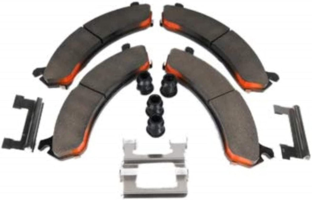 GM Genuine Parts 171-689 Front Disc Brake Pad Set with Clips and Boots