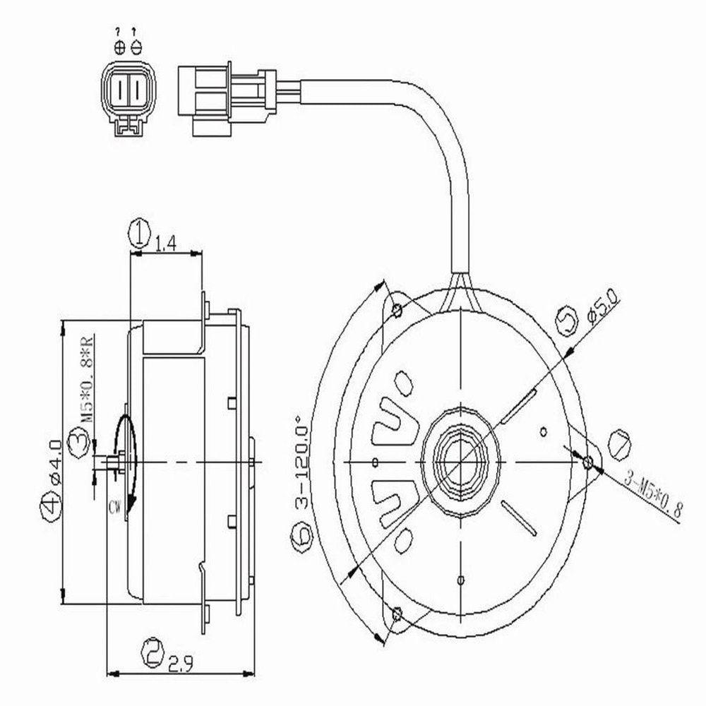 TYC 630790 Engine Cooling Fan Motor Fits 2000 Chevrolet Tracker