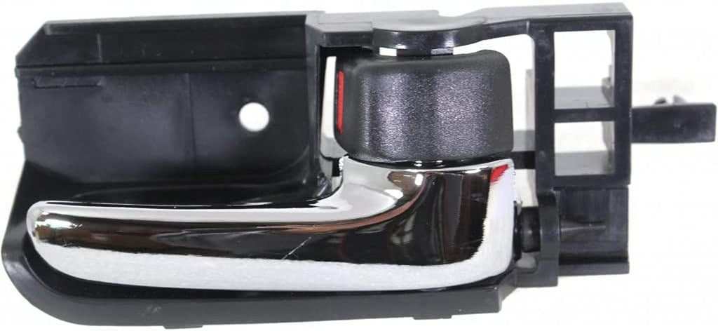 Compatible with Toyota Corolla Interior Door Handle Front, Passenger Side Chrome Lever (2003-2008) | with Door Lock Button | Trim:All Submodels | TO1353139 | 6920502090B0