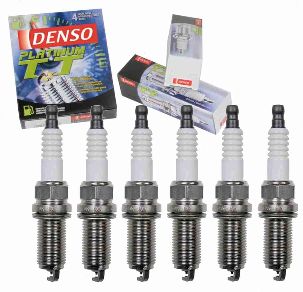 6 Pc DENSO Platinum TT Spark Plugs Compatible with Nissan Frontier 4.0L V6 2005-2016