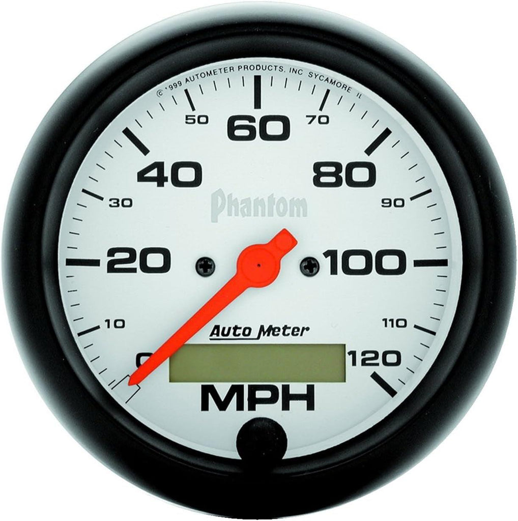 5887 Phantom In-Dash Electric Speedometer,3.375 In. , Black