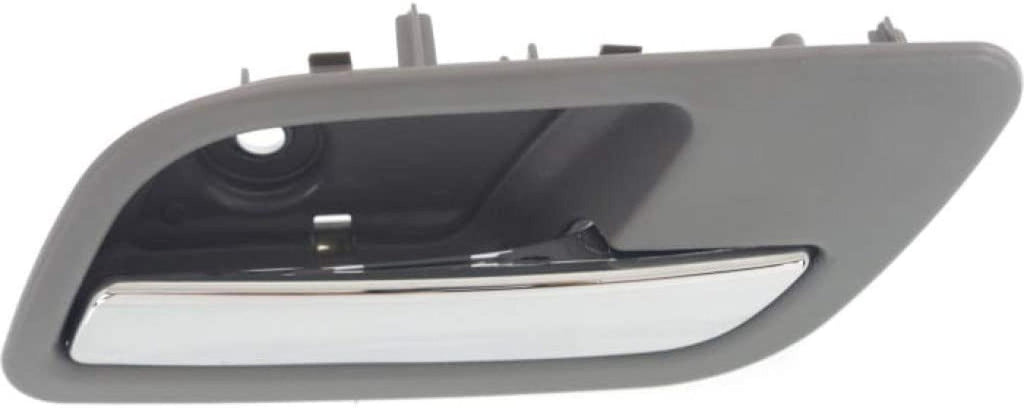 For Chevy Tahoe Interior Door Handle Rear Passenger Side Gray Bezel with Chrome Lever 2007-2014 | Trim:All Submodels