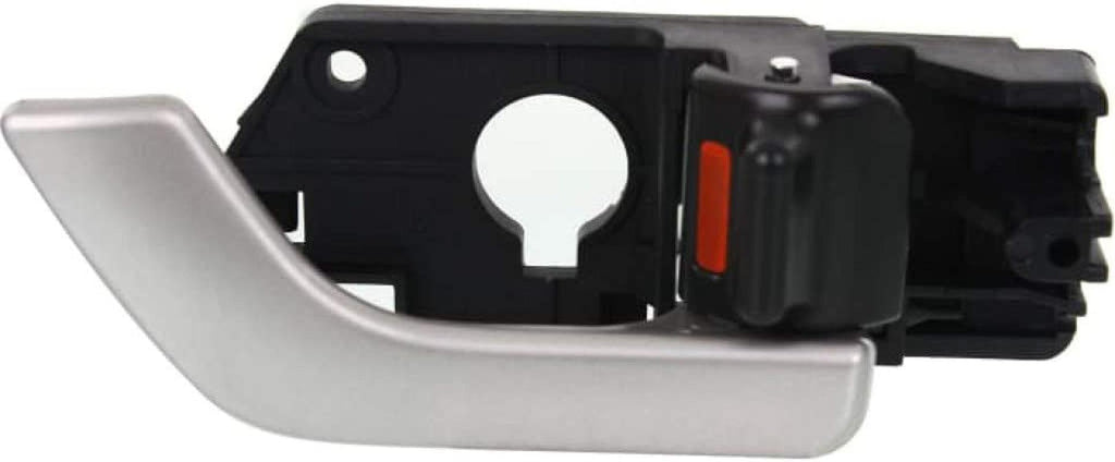 for Hyundai Tiburon Interior Door Handle Front, Passenger Side Silver (2003-2008) | with Door Lock Button| Trim:All Submodels