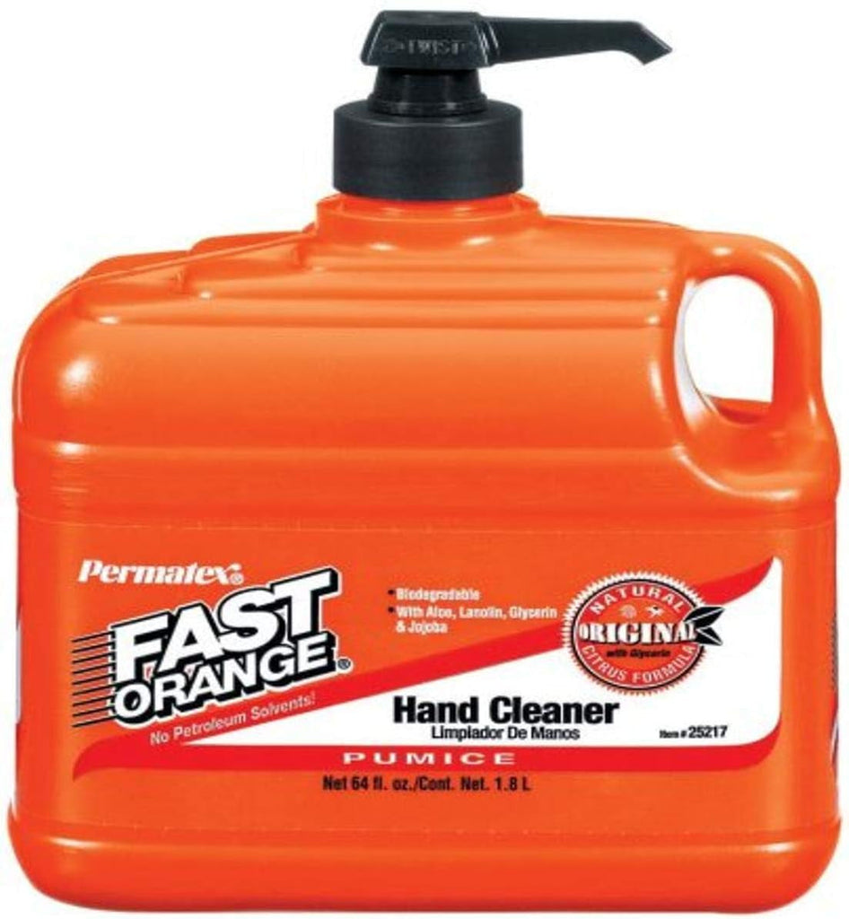 Permatex 25217-6PK Fast Orange Pumice Lotion Hand Cleaner, 1/2 Gallon (Pack of 6)