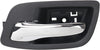 Rear Left Interior Door Handle Chrome & Black Compatible with 2011-2014 Dodge Charger