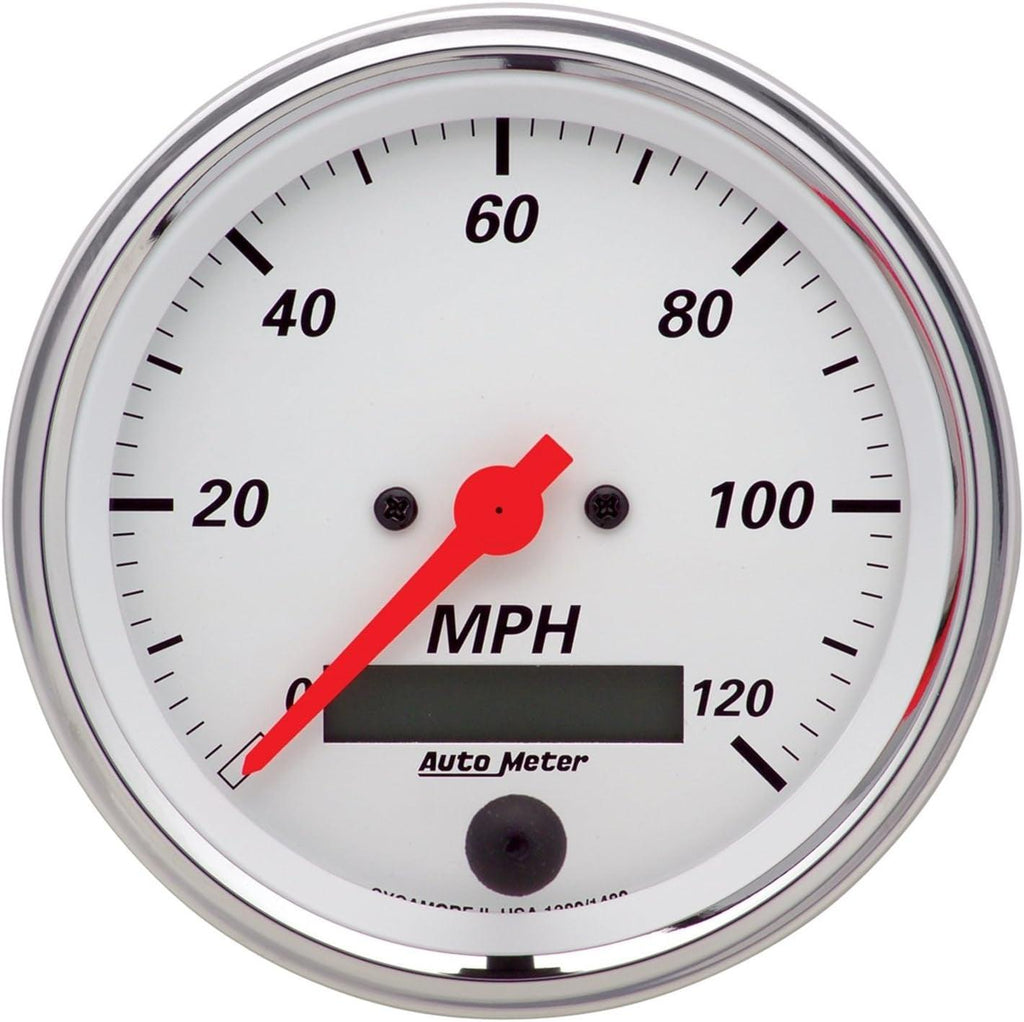 1380 Arctic White Electric Programmable Speedometer