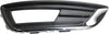 Fog Light Trim Compatible with 2015-2019 Ford Focus Textured Black, W/Chrome Trim, Titanium Model, Hatchback/Sedan Front, Passenger Side