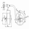 TYC 631250 Engine Cooling Fan Motor