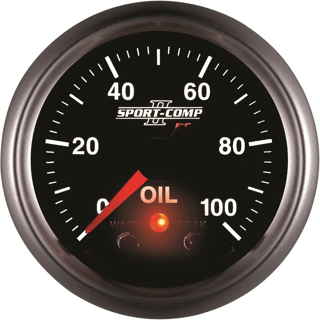 3652 2-1/16" 0-100 PSI Full Sweep Electric Oil Pressure Gauge