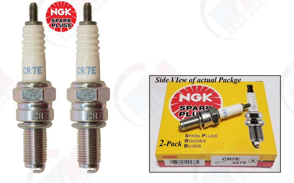 NGK Standard Spark Plugs - Stock #4578 - CR7E - Threaded Stud (Pack of 2)