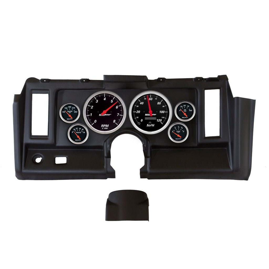 6 GAUGE DIRECT-FIT DASH KIT CAMARO 69 DESIGNER BLACK - greatparts