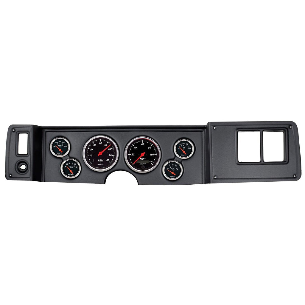 6 GAUGE DIRECT-FIT DASH KIT CAMARO 79-81 DESIGNER BLACK - greatparts