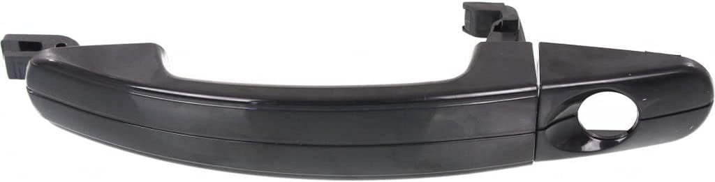 for Ford Focus Exterior Door Handle Front, Driver Side Smooth Black (2012-2014) | with Key Hole| Trim:All Submodels