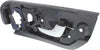 Interior Door Handle Compatible with 2001-2009 Volvo S60, Fits 2003-2007 Volvo XC70, Fits 2001-2007 Volvo V70 Front, Passenger Side Black Bezel with Silver Lever