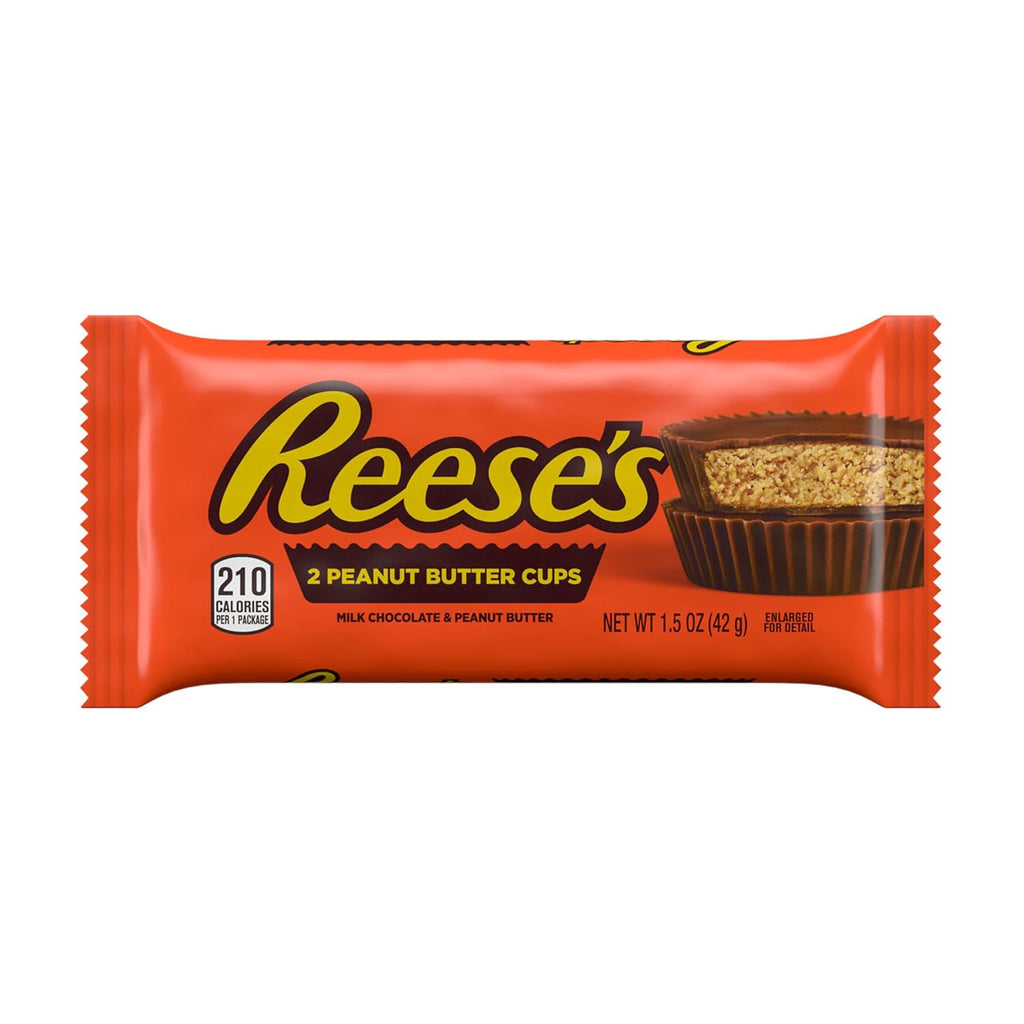 REESE'S Milk Chocolate Peanut Butter Cups, Candy Packs, 1.5 oz (36 Count)