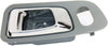 for Honda Pilot Interior Door Handle Front, Driver Side Green Bezel with Chrome Lever (2003-2008) | with Door Lock Hole| Trim:All Submodels