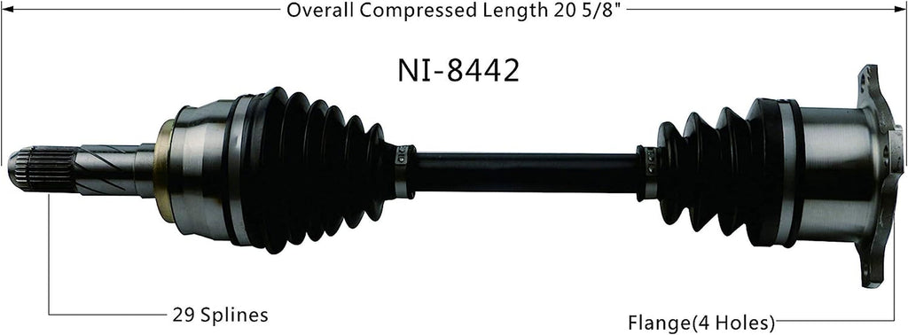 NI-8442 CV Axle, 1 Pack