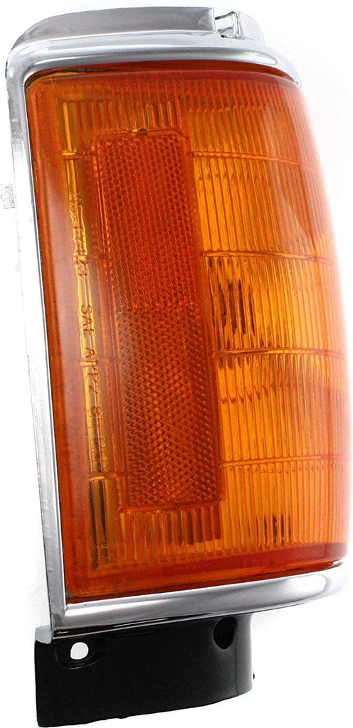 Corner Light Set of 2 Compatible with 1984-1986 Toyota 4Runner / Pickup Plastic Amber Lens with Bulbs Driver and Passenger Side