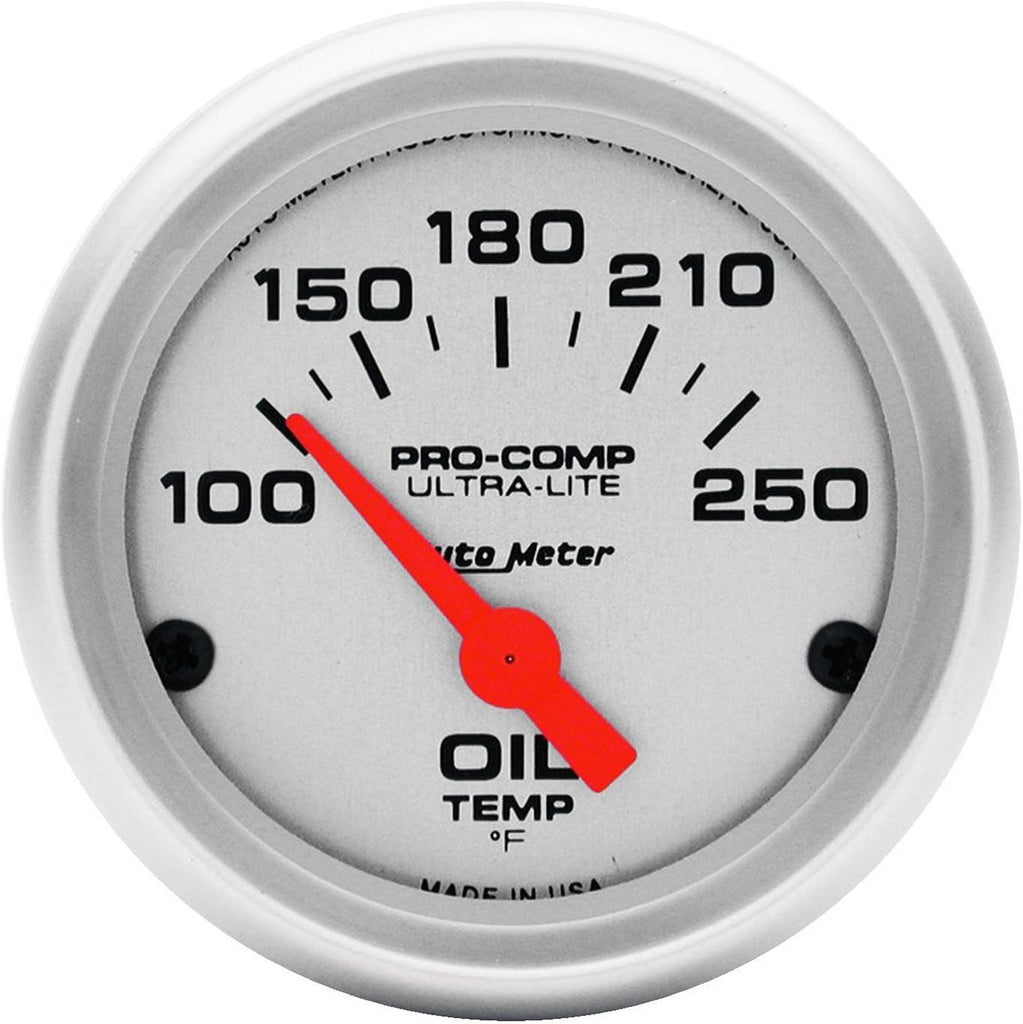 4347 Ultra-Lite Electric Oil Temperature Gauge , 2 1/16"