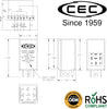 CEC Industries ELM468, 12.8V, 162W, 9-Terminal Lighting Module for Incandescent Bulbs (1-Pack)