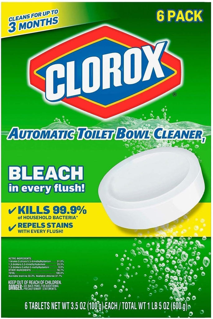 Clorox Automatic Toilet Bowl Cleaner Tablet - 3.5 Ounce, 6 Pack