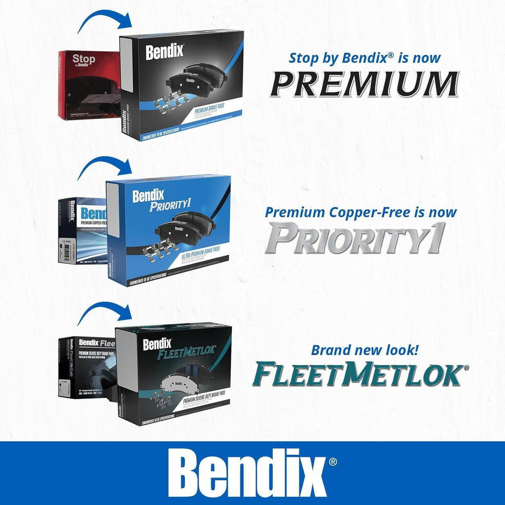 Bendix Priority1 CFC465AK2 Ceramic Front Brake Pads for Acura EL 2005-1997, Honda Civic 2011-1996, Insight 2014-2010