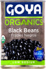 Goya Foods Organic Black Beans, Low Sodium with Sea Salt, 15.5 Ounce (Pack of 8)