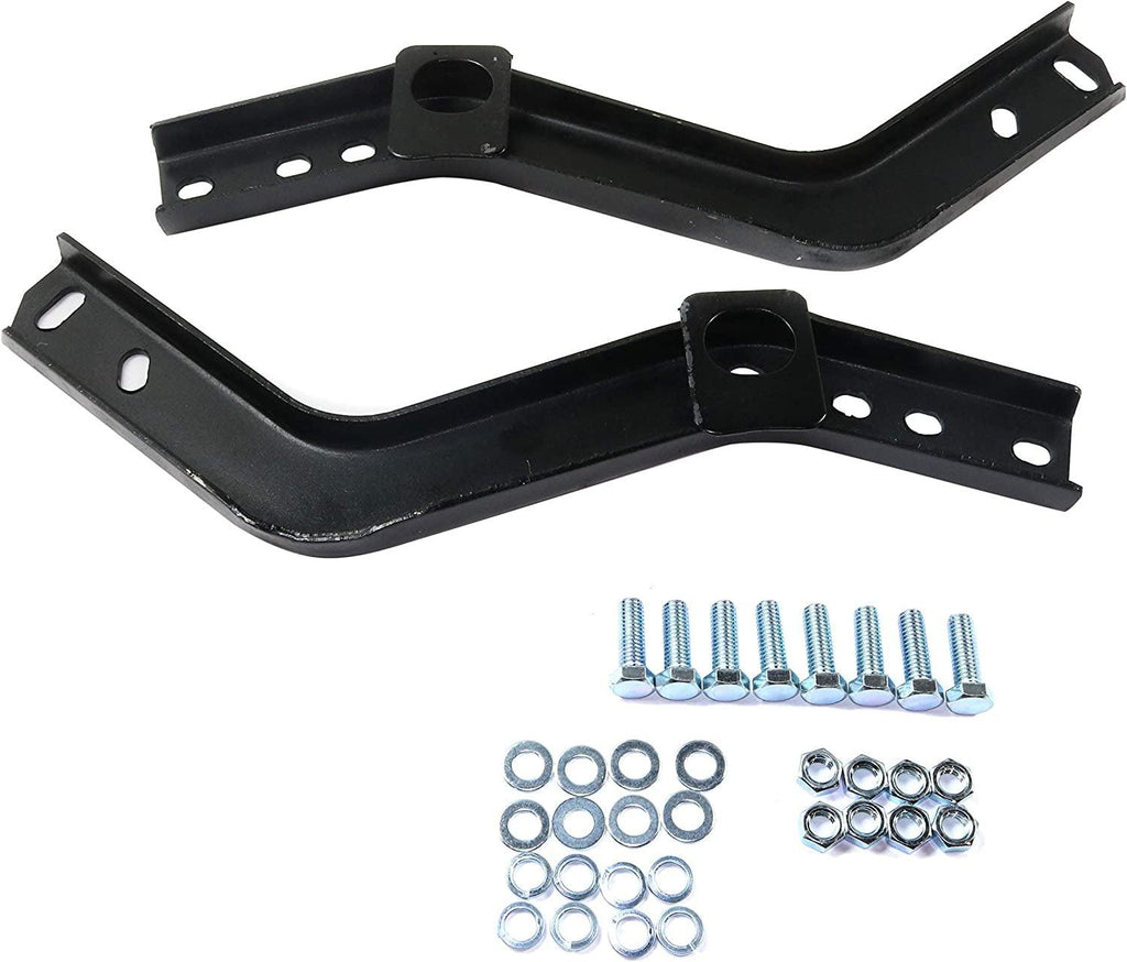 Step Bumper Assembly Compatible with Toyota Pickup 1989-1995 Black All Cab Types USA Built Premium Level Trim with Bracket