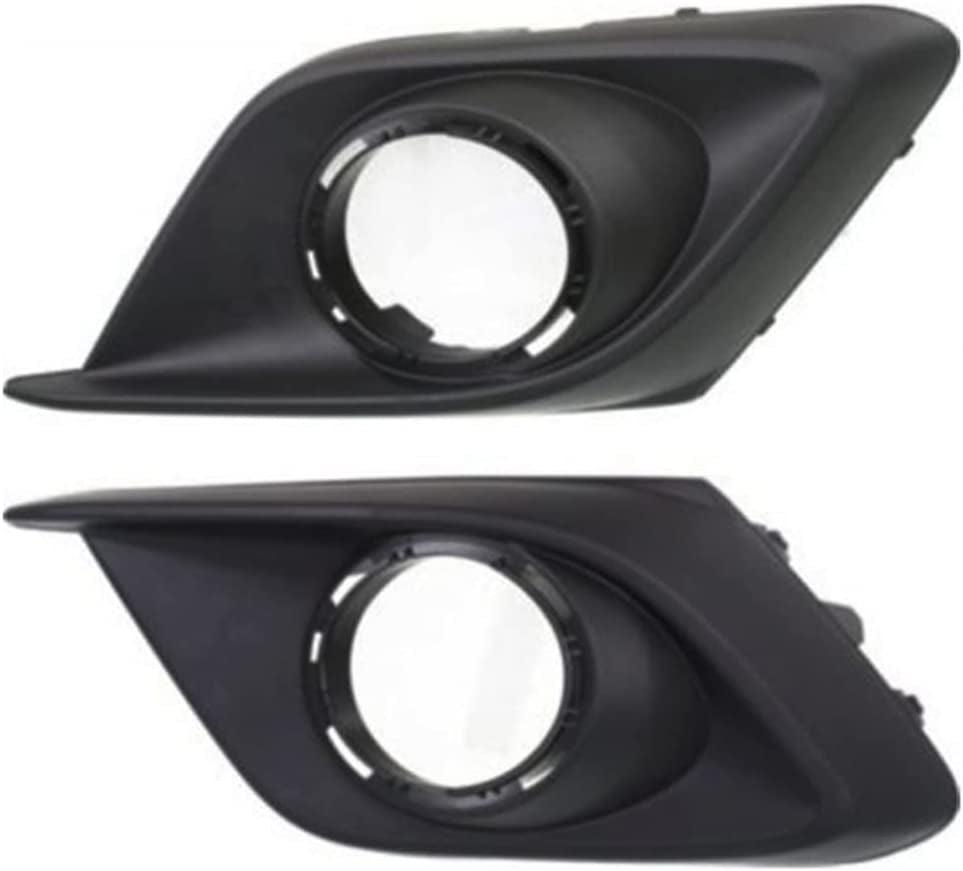 For Mazda 3/3 Sport Fog Light Trim 2014 2015 2016 Driver and Passenger Side Pair/Set | Hatchback/Sedan | Black | DOT/SAE Compliance | MA1038123 + MA1039123 | BHR150C21A + BJS850C11