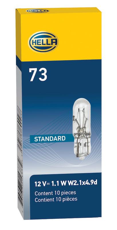 HELLA 73 Standard Series Incandescent Miniature Light Bulb - greatparts