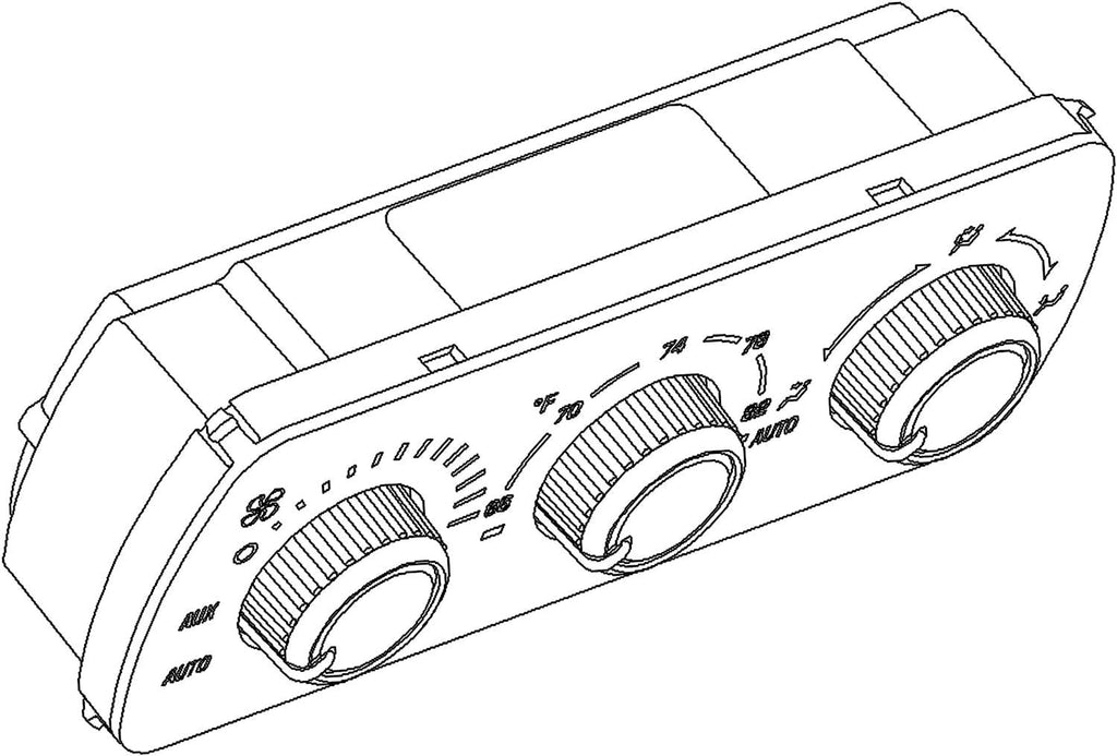 GM Original Equipment 15-72993 Roof Console Auxiliary Heating and Air Conditioning Control Panel