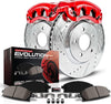 KC5854 Z23 Evolution Sport 1-Click Brake Kit with Powder Coated Calipers (Brake Pads, Drilled/Slotted Rotors)