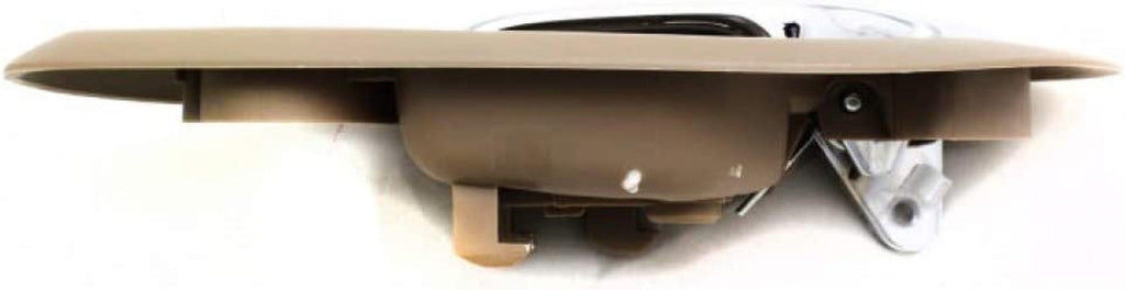 for Honda Accord Interior Door Handle Front, Driver Side Beige Bezel with Chrome Lever (1998-2002) | with Door Lock Button | Trim: LX/EX/SE | HO1352122 | 72165S82A01ZC