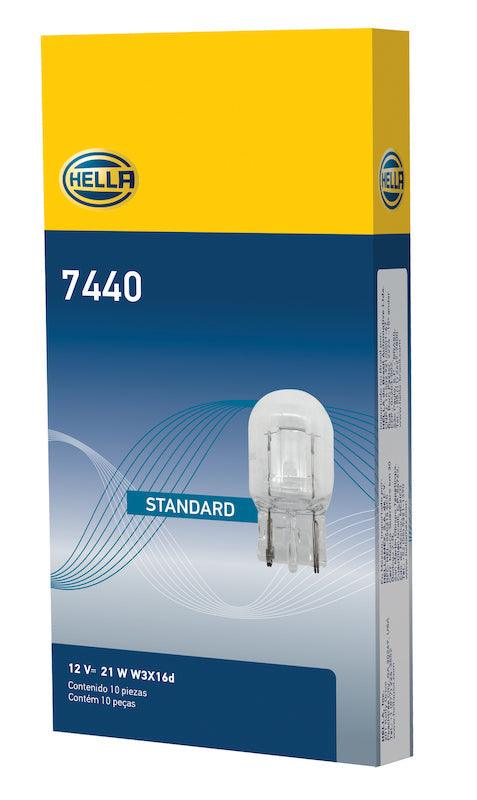 HELLA 7440 Standard Series Incandescent Miniature Light Bulb - greatparts