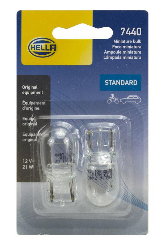 HELLA 7440TB Standard Series Incandescent Miniature Light Bulb - greatparts