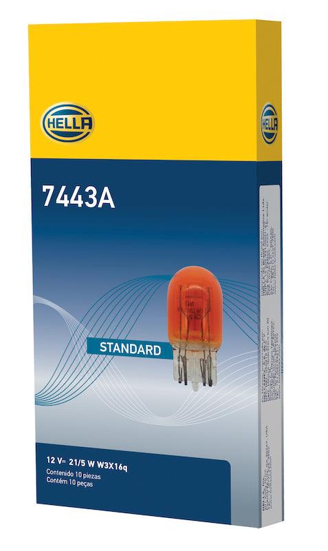 HELLA 7443A Standard Series Incandescent Miniature Light Bulb - greatparts