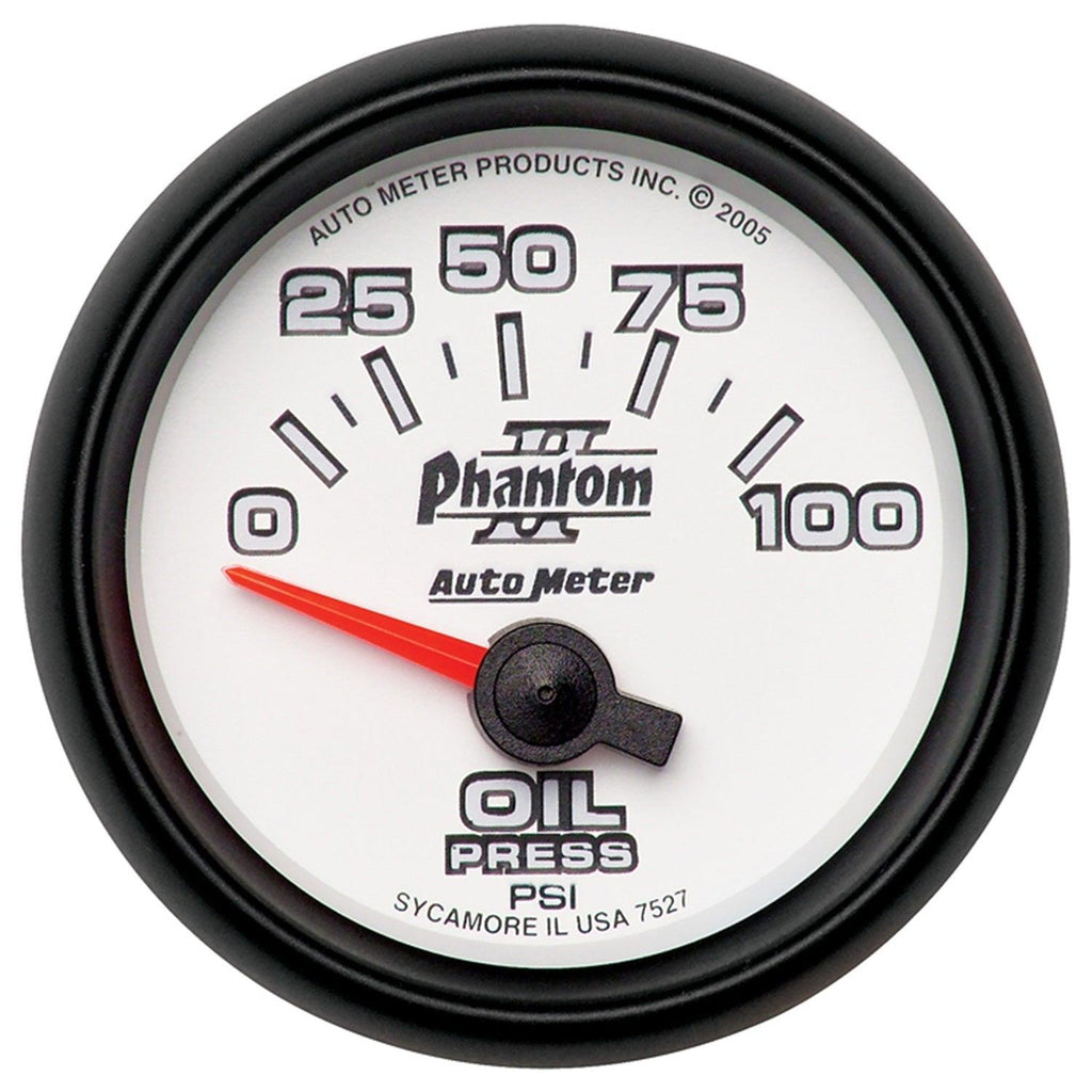 2-1/16 in. OIL PRESSURE 0-100 PSI PHANTOM II - greatparts