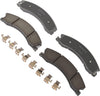 Silver 14D1411CHF1 Ceramic Disc Brake Pad Set with Clips