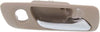 for Honda Accord Interior Door Handle Front, Passenger Side Beige Bezel with Chrome Lever (1998-2002) | with Door Lock Hole | Trim:All Submodels | HO1353118 | 72125S84A01ZC