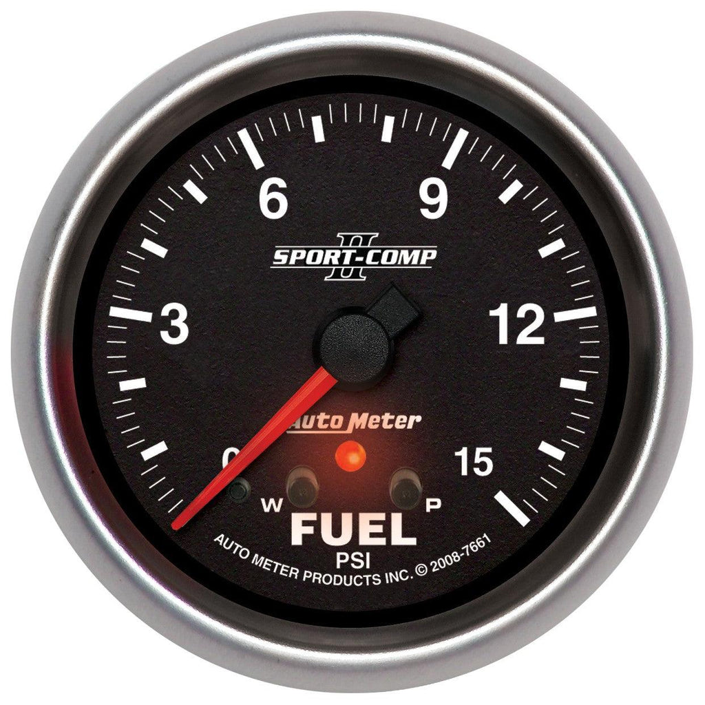 2-5/8 in. FUEL PRESSURE 0-15 PSI SPORT-COMP II - greatparts