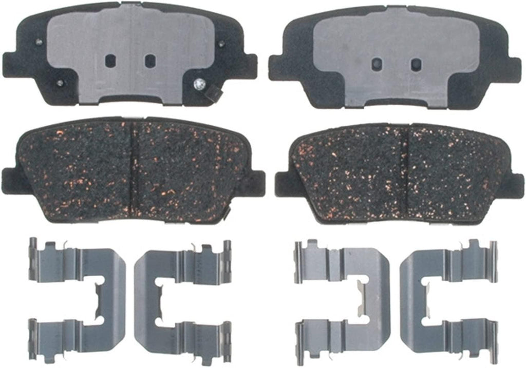 Gold 17D1284CH Ceramic Rear Disc Brake Pad Set