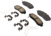 Gold 17D1521CHF1 Ceramic Front Disc Brake Pad Kit with Springs and Clips