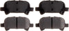 Gold 17D828CH Ceramic Rear Disc Brake Pad Set