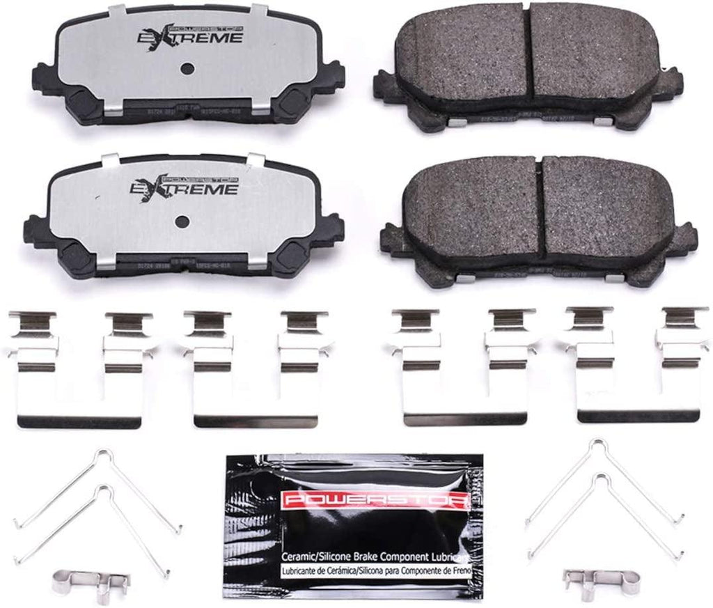 Z36-1724 Rear Z36 Truck & Tow Carbon Fiber-Ceramic Brake Pads with Hardware