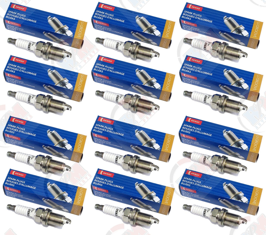 DENSO U-GROOVE Spark Plugs (Set of 12) for 1999-2004 Mercedes-Benz E320 3.2L V6