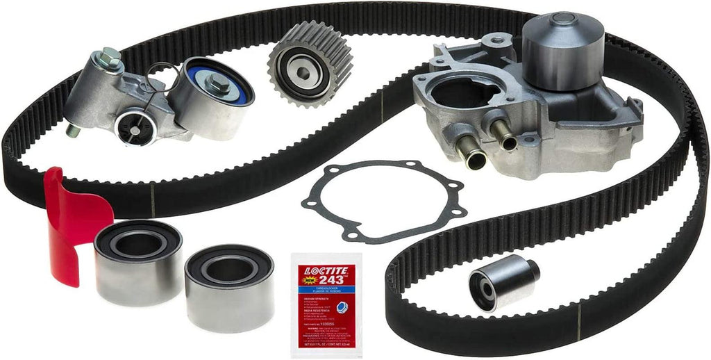 Professional TCKWP328B Timing Belt Kit with Water Pump, Tensioner, and 4 Idler Pulleys