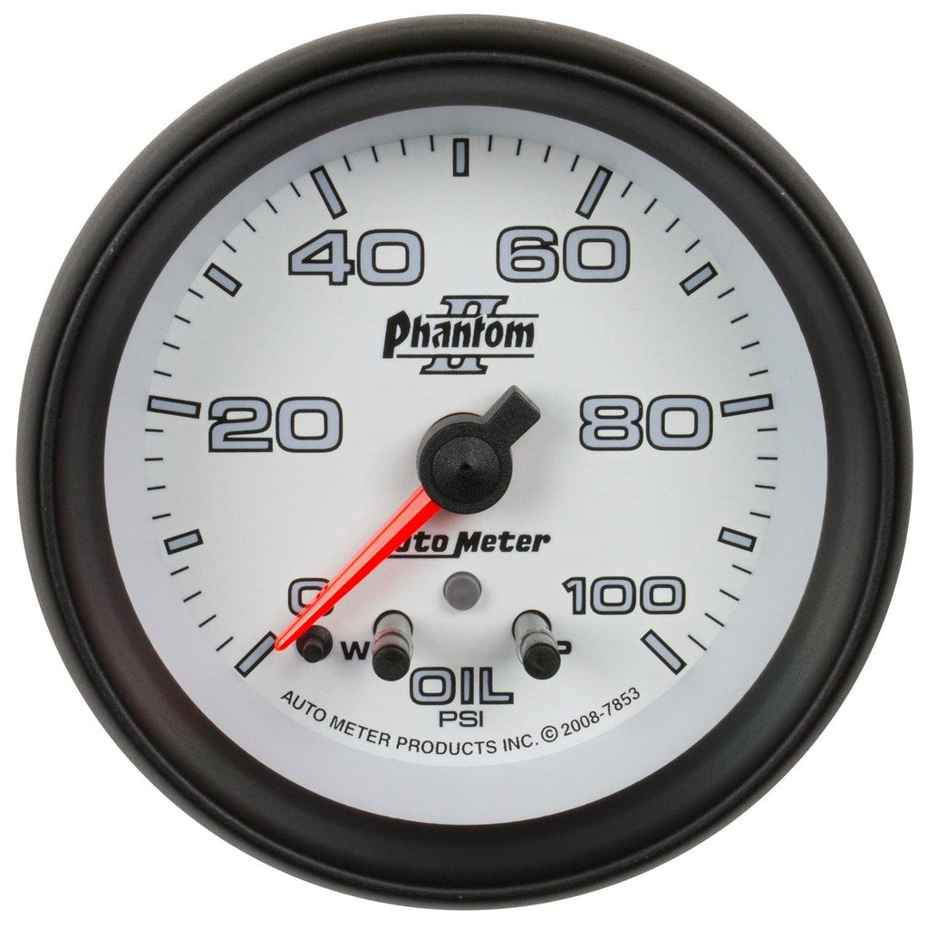 2-5/8 in. OIL PRESSURE 0-100 PSI PHANTOM II - greatparts