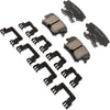 Gold 17D1057CHF1 Ceramic Rear Disc Brake Pad Kit with Clips